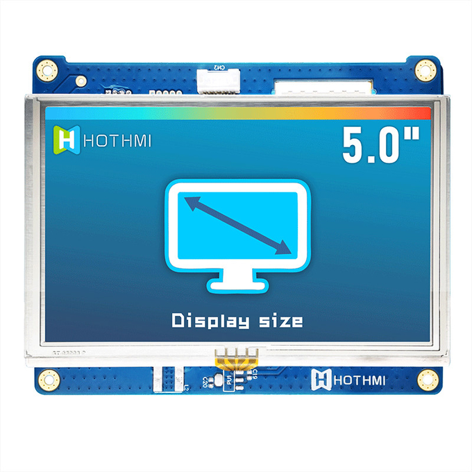 5.0 Inch 800x480 IPS Resistive TFT LCD Display Wide Temperature/HTM-H050A7-LVDS-USBRTP 4