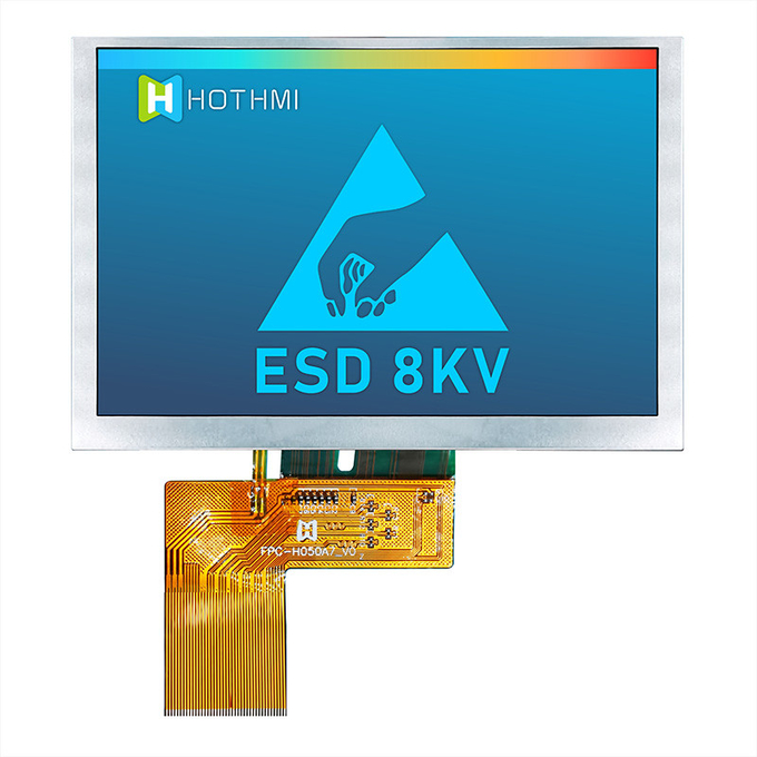 5.0 Inch 800x480 Display IPS Sunlight Readable Monitors TFT LCD Display Manufacturer 3