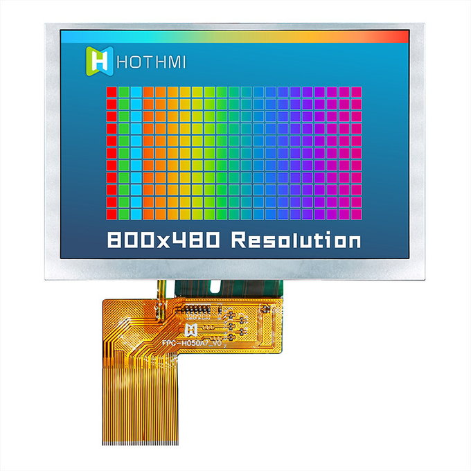 5.0 Inch 800x480 Display IPS Sunlight Readable Monitors TFT LCD Display Manufacturer 7