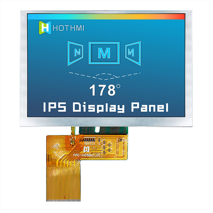 5.0 Inch 800x480 Display IPS Sunlight Readable Monitors TFT LCD Display Manufacturer 8
