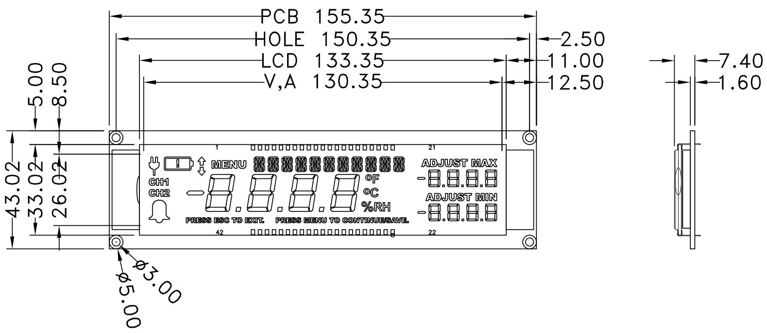 HOTLCD FSTN reflective segmented LCD display module.png