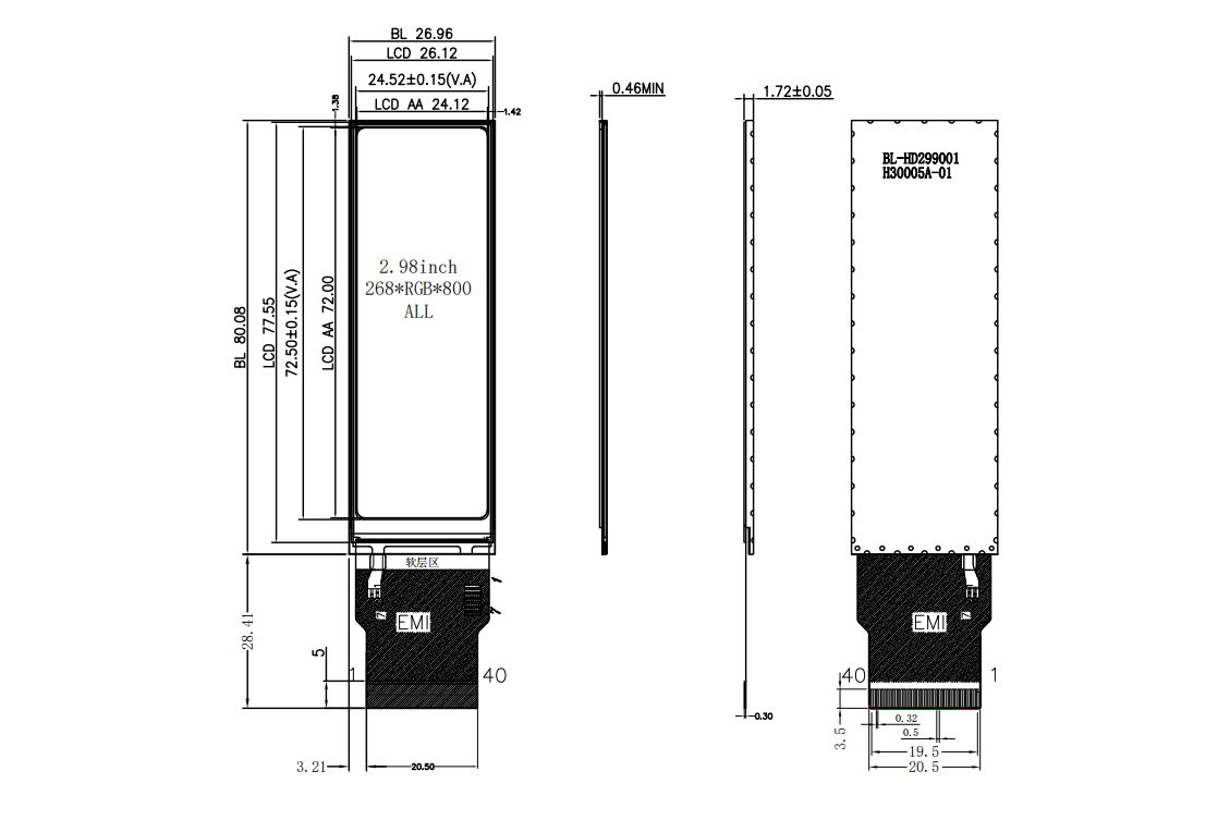 HOTLCD 2.99 inch 268×800 long strip TFT color screen.png